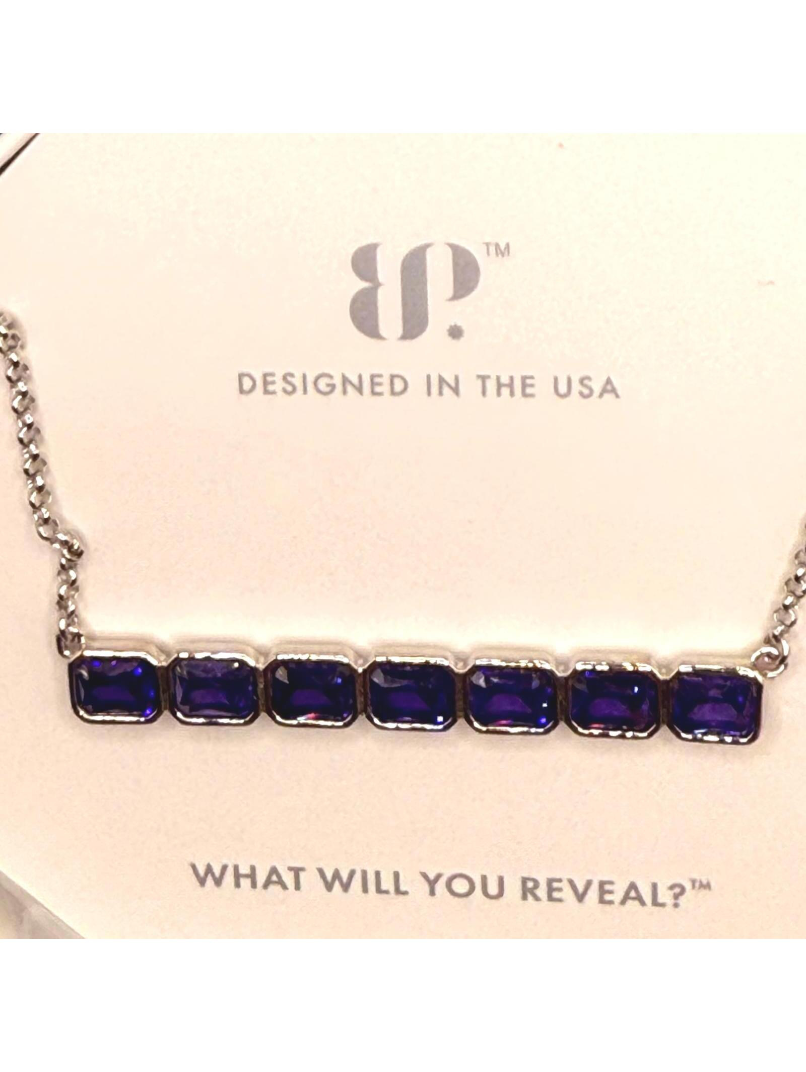 Bomb Party Dark Purple Topaz The Quiet Between Threads Necklace